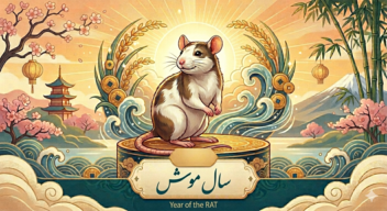 تصویر حیوان سال موش در چرخه دوازده‌گانه