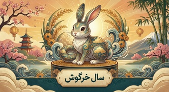 تصویر حیوان سال خرگوش در چرخه دوازده‌گانه
